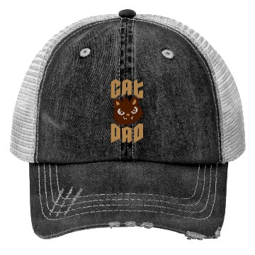 Discover Cat dad dangerous tomcat Trucker Hats