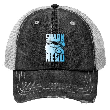 Discover Shark Shark Diver Trucker Hats