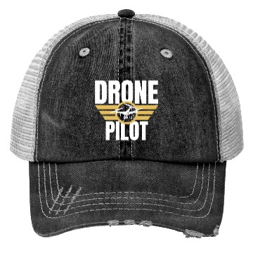 Discover Drone Drone Pilot Drone Operator Quadrocopter Trucker Hats