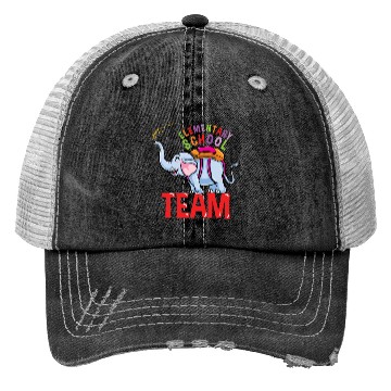Discover Back To School Elephant Elementary School Team Trucker Hats
