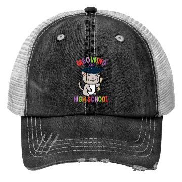 Discover Moewing Into High School Cat Back To School Trucker Hats