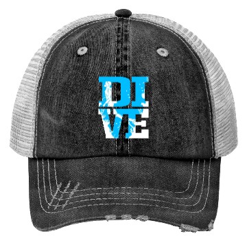 Discover Scuba Diver Dive Scuba Diving Trucker Hats