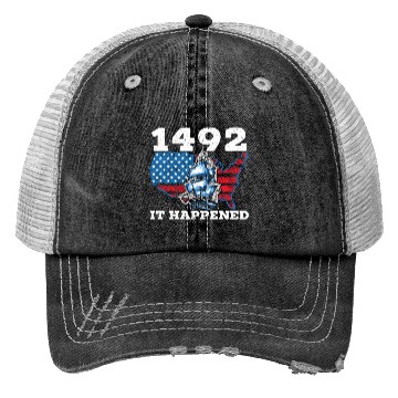 Discover Columbus Day Christopher Columbus Navigator Trucker Hats