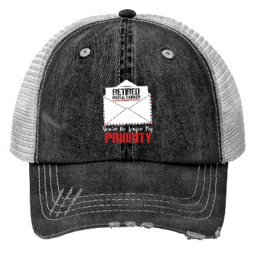 Discover Funny Retirement Retired Postal Worker Trucker Hats