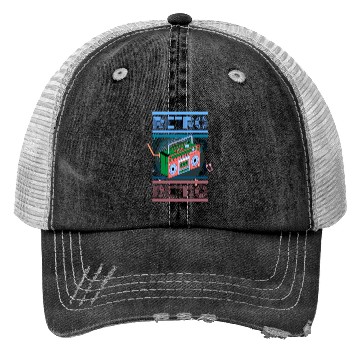 Discover 80's retro boombox Trucker Hats