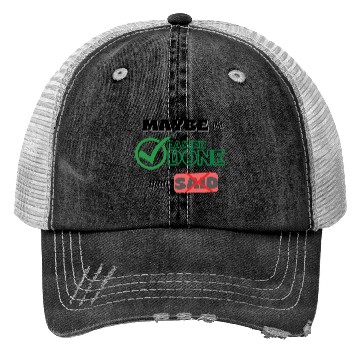 Discover Maybe it's easier done than said- positive quotes Trucker Hats