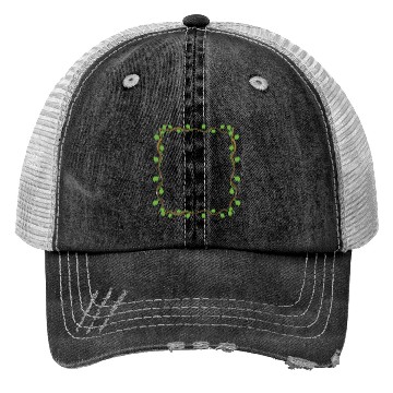 Discover Leaves square shape icon quadrilateral Trucker Hats