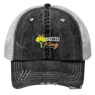 Discover Broccoli King Broccoholic Vegetable Vegetarian Trucker Hats
