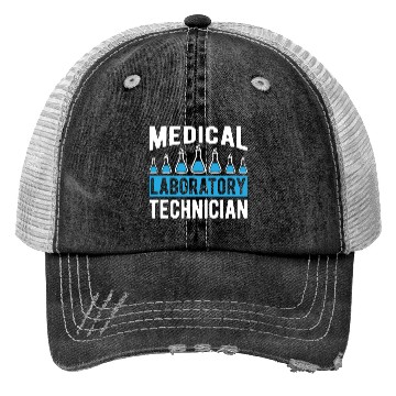 Discover Lab Tech Medical Laboratory Technician Chemist Trucker Hats