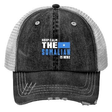 Discover Keep calm Somalia flag design Trucker Hats
