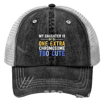 Discover Family Down Syndrome Awareness for Dad Mom Extra Trucker Hats
