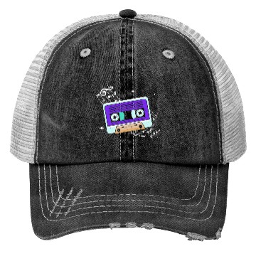 Discover Old School Cassette Mixtape Music Lover Trucker Hats