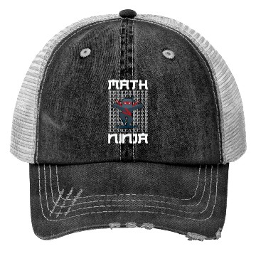 Discover Math Teacher Math Ninja Trucker Hats