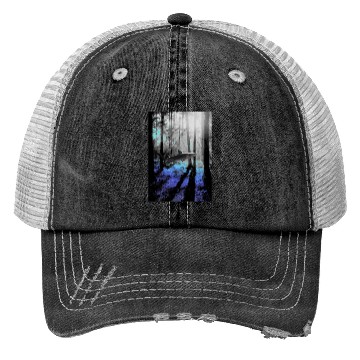 Discover Deep Forest Shark Trucker Hats