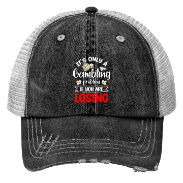 Discover Gambling Cards Poker Face Spades Trucker Hats