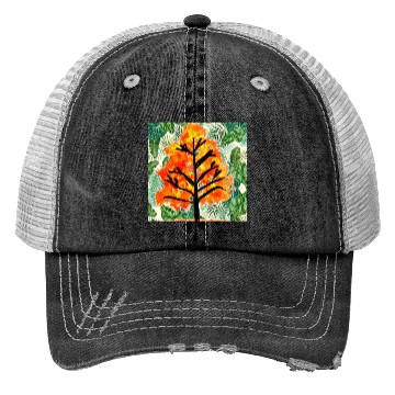 Discover Autumn Trees Trucker Hats