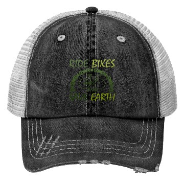 Discover RIDE BIKES AND SAVE EARTH Trucker Hats