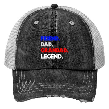 Discover FRIEND DAD GRANDAD LEGEND Trucker Hats