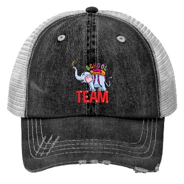 Discover Back To School Elephant School Team Trucker Hats
