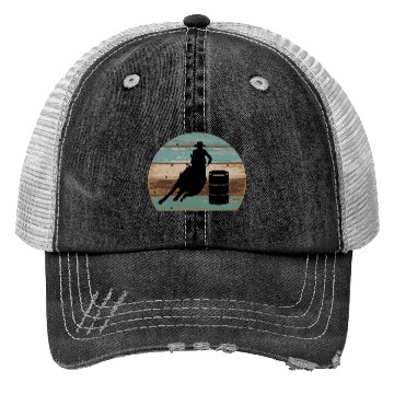Discover Barrel Racing Retro Style Trucker Hats