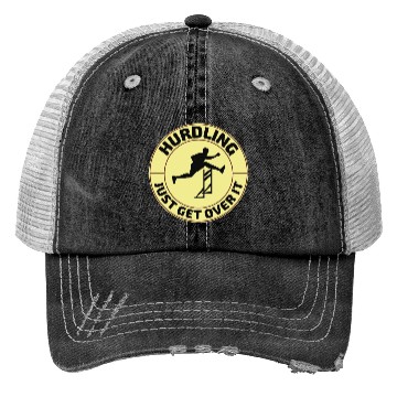 Discover Hurdles Hurdling Hurdler Running Runner Athletes Trucker Hats
