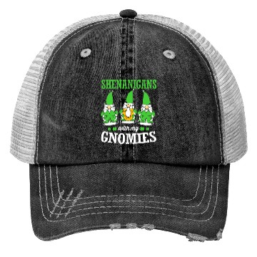 Discover Clover St Patricks Day Shenanigans With My Gnomies Trucker Hats