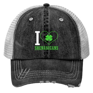 Discover St Patrick Day I Love Shenanigans Trucker Hats