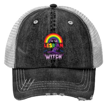 Discover I m The Lesbian Witch For Halloween Trucker Hats