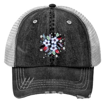 Discover Colorful summer flowers Trucker Hats
