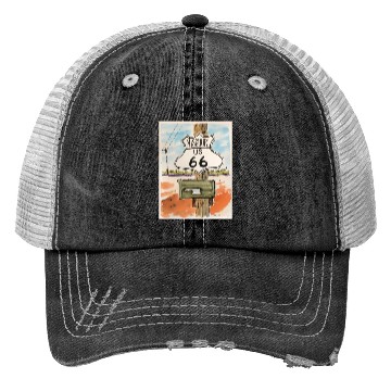 Discover Missouri Route 66 Sign Trucker Hats