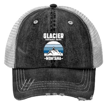Discover Glacier National Park Montana Trucker Hats