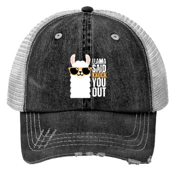 Discover llama Said Knock You Out Trucker Hats