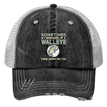 Discover Funny Walleye Fishing Lover Trucker Hats