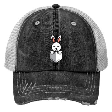 Discover Bunny Pocket Cute Little Easter Sunday Egg Hunt Trucker Hats