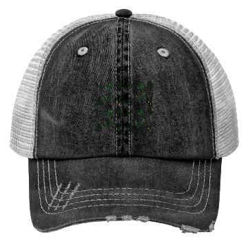 Discover Abstract Botanical Leaf Plants Trucker Hats