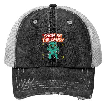 Discover Show Me The Candy Halloween Costume Trick Or Treat Trucker Hats