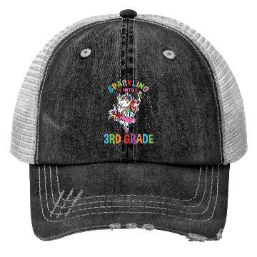 Discover Sparkling Into 3rd Grade Back To School Trucker Hats