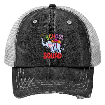 Discover Back To School Elephant School Squad Trucker Hats