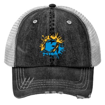 Discover colorful drop 2 koi Trucker Hats