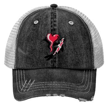 Discover I Love Koi Fish Trucker Hats