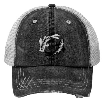 Discover circle design 2 koi Trucker Hats