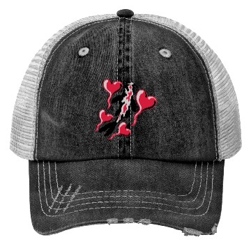 Discover hearts koi fish nishikigoi Trucker Hats