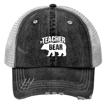 Discover Teacher Bear Trucker Hats