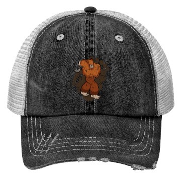 Discover Bigfoot Axe Throwing Sasquatch Throwing Axe Trucker Hats