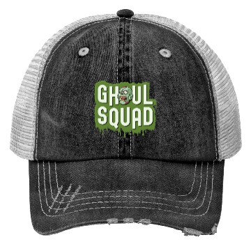 Discover Ghoul Squad Creepy Scary Zombie Cute Halloween Trucker Hats