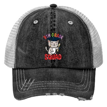 Discover 9th Grade Squad Cat Back To School Trucker Hats