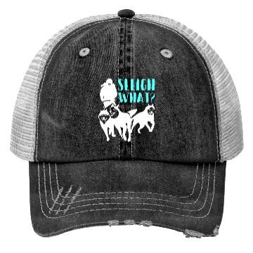 Discover Alaska Sled Dog Mushing Sleigh What? Trucker Hats