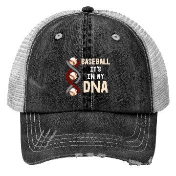 Discover Baseball It's In My DNA Trucker Hats