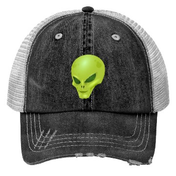 Discover alien , green, skull Trucker Hats
