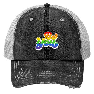 Discover Be You, LGBT Rainbow Trucker Hats